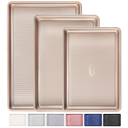 Baking Sheet Pan Set with Diamond Texture (3-Piece)