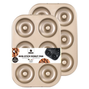 Donut Pan, Upgraded Deepened 6-Cavity (2-Pack)