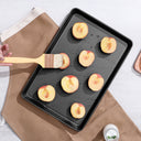 Diamond pattern baking tray set of two