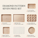 Diamond pattern seven piece set