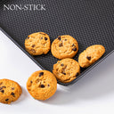 Diamond pattern baking tray set of two