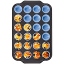 24 Cup Mini Silicone Muffin Pan with Metal Frame