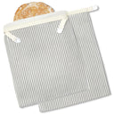 Reusable Beeswax Linen Bread Bags, Large 17x12.6" (2-Pack)