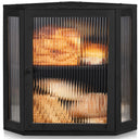 Double Layer Corner Bread Box with Adjustable Partition