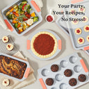 Nonstick Ceramic Bakeware Set 9 Pieces