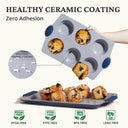 6 Cup Jumbo Ceramic Muffin Pan