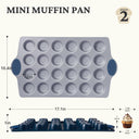 24 Cup Mini Ceramic Muffin Pan