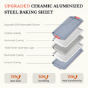 Ceramic Baking Sheet Pan Set of 3