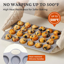 Ceramic Muffin Pan Set 12-Cup and 24-Cup