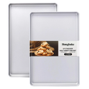 Half Baking Sheet Pan, 1/2 Commercial Cookie Tray (2-Pack)