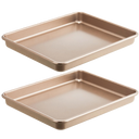 Toaster Oven Pan, 11 x 9 Inch, 1.26" Deep (2-Pack)