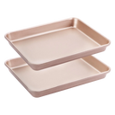 Toaster Oven Pan, 1/8 Sheet Pan, 9.7x7.5 (2-Pack)