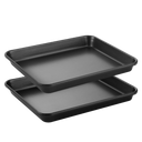 Toaster Oven Pan, 1/8 Sheet Pan, 9.7x7.5 (2-Pack)