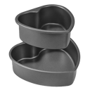 Heart Shaped Cake Pan Set, 8 & 6 Inch (2-Pack)