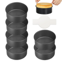 Round Cake Pan, 6 Inch with 120 Parchment Papers (6-Pack)