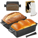 2-in-1 Cast Iron Loaf Pan with Lid, 9x5 Inch
