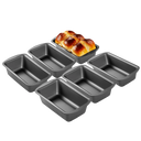 Bread Loaf Pan with Wide Grips, 8.5 x 4.5 Inch, 1 Lb (6-Pack)