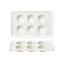 Diamond Texture Ceramic Muffin Pan, 6-Cup (2-Pack)