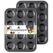 Nonstick Standard Muffin Pan, 12-Cup (2-Pack)