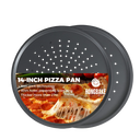 Large Pizza Pan with Holes, 14 Inch (2-Pack)