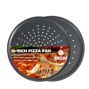 Perforated Nonstick Pizza Pan, 14-Inch (2-Pack)