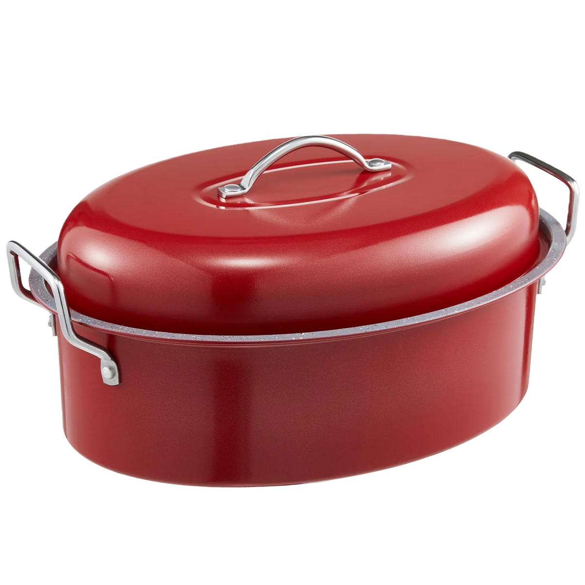 Turkey Roasting Pan with Rack and Lid, 18 Inch for 20 Lb Turkey