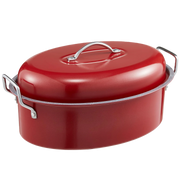 Turkey Roasting Pan with Rack and Lid, 18 Inch for 20 Lb Turkey