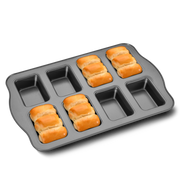 Nonstick Mini Loaf Pan, 8-Cavity