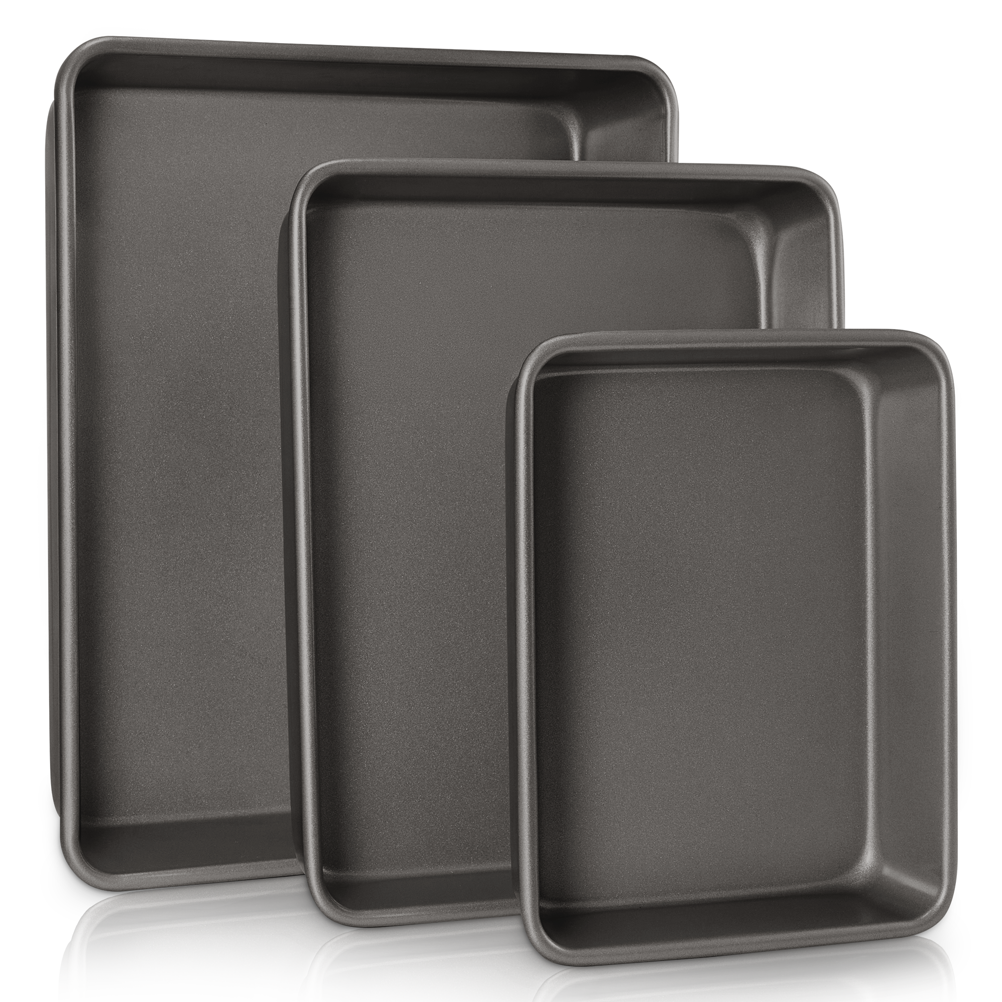 Nonstick Rectangular Baking Pan Set (3-Piece)