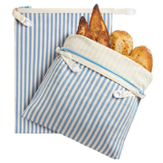 Organic Cotton & Beeswax Bread Bag with Zipper (2-Pack)