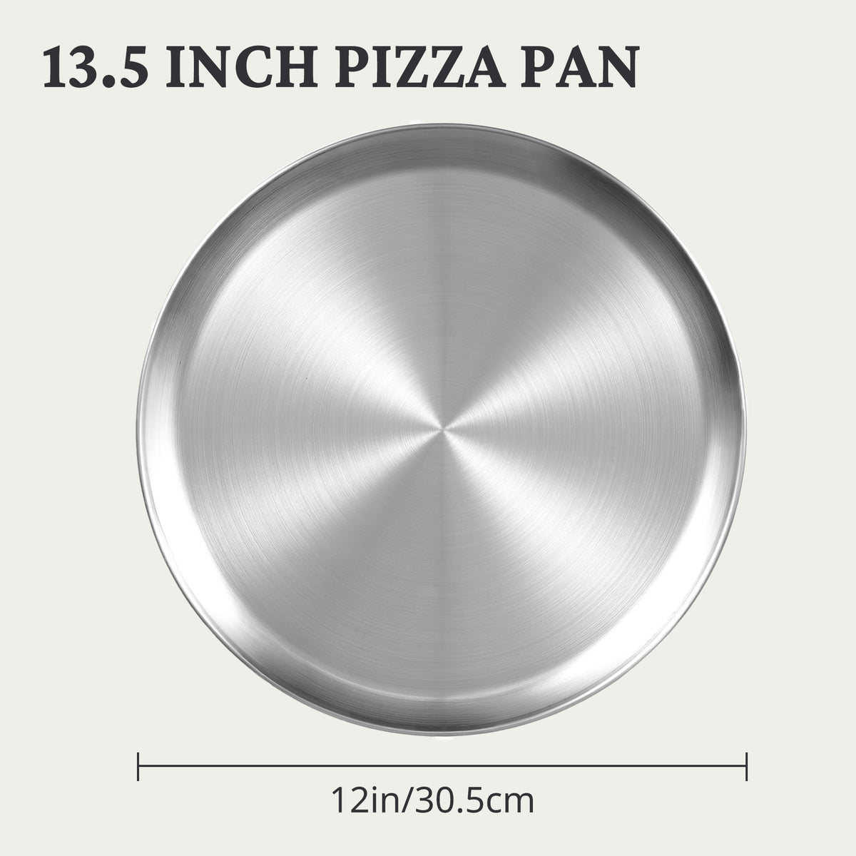 Stainless Steel Pizza Pan with Cutter