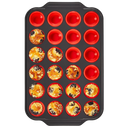 24 Cup Mini Silicone Muffin Pan with Metal Frame