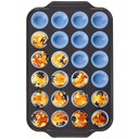 24 Cup Mini Silicone Muffin Pan with Metal Frame