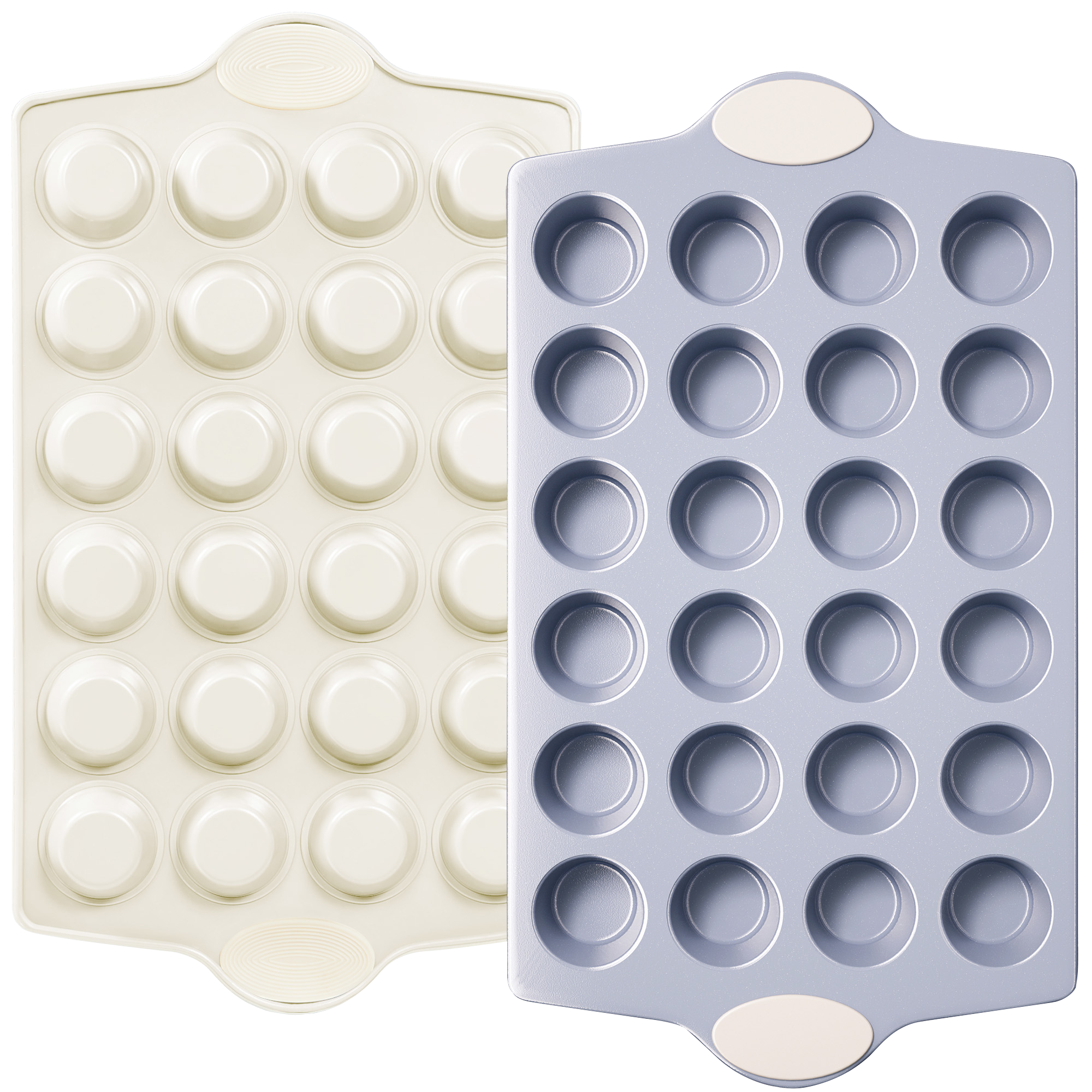 24 Cup Mini Ceramic Muffin Pan (2-Pack)