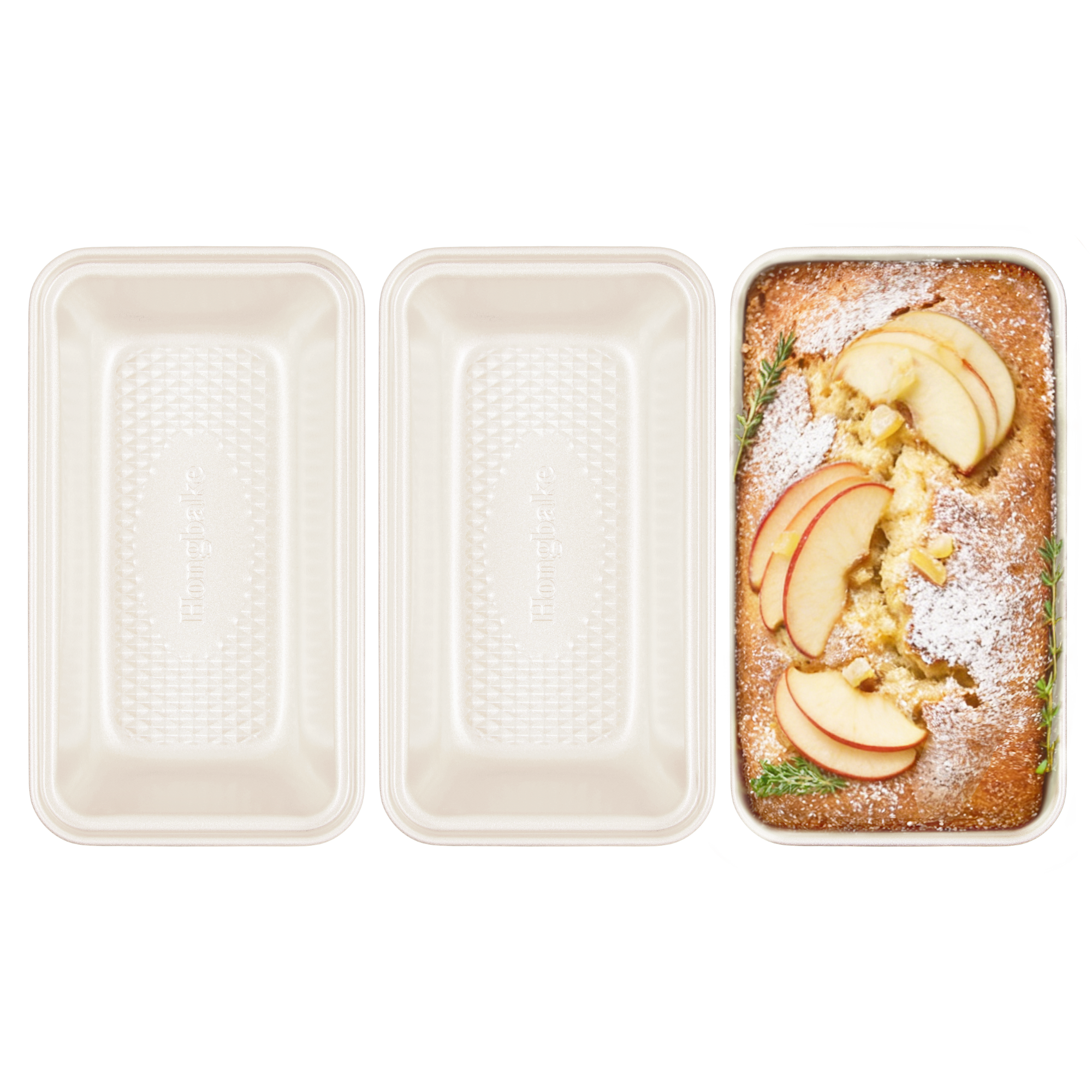 Diamond-Textured Nonstick Mini Loaf Pans (3-Pack)
