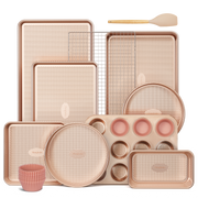 Diamond Texture Nonstick Bakeware Set (22-Piece)