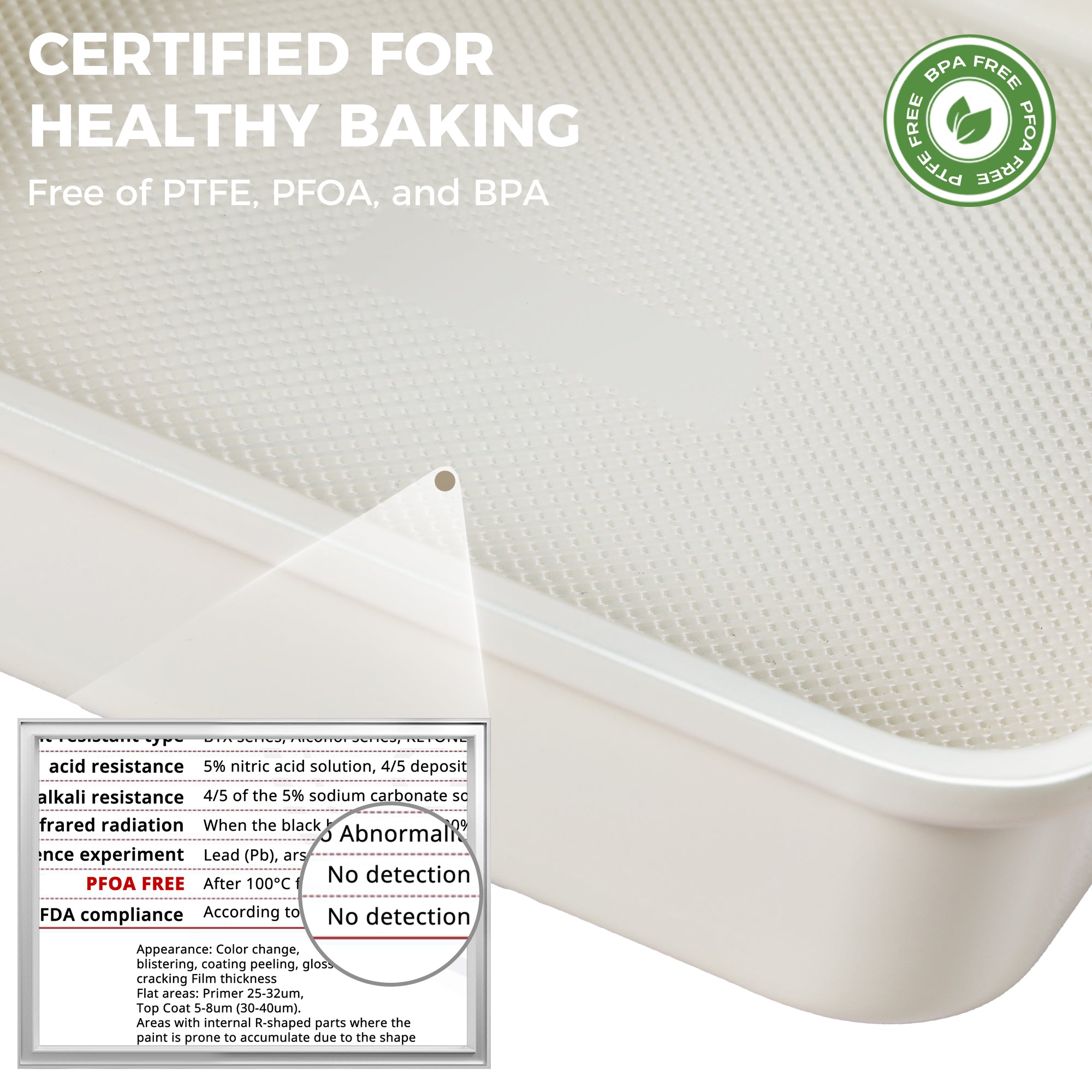 Diamond Texture Ceramic Nonstick Square Cake Pan, 9x9(2-Pack)