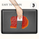 Diamond pattern baking tray three piece set