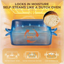 Enameled Cast Iron Bread Loaf Pan with Lid (9×5)