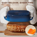 Enameled Cast Iron Bread Loaf Pan with Lid (9×5)