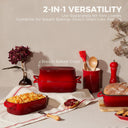 Enameled Cast Iron Bread Loaf Pan with Lid (9×5)