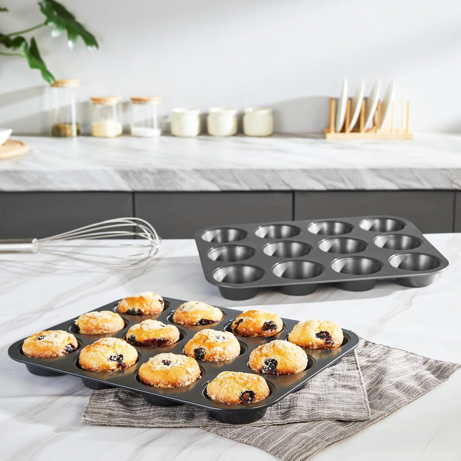 Nonstick Standard Muffin Pan, 12-Cup (2-Pack)