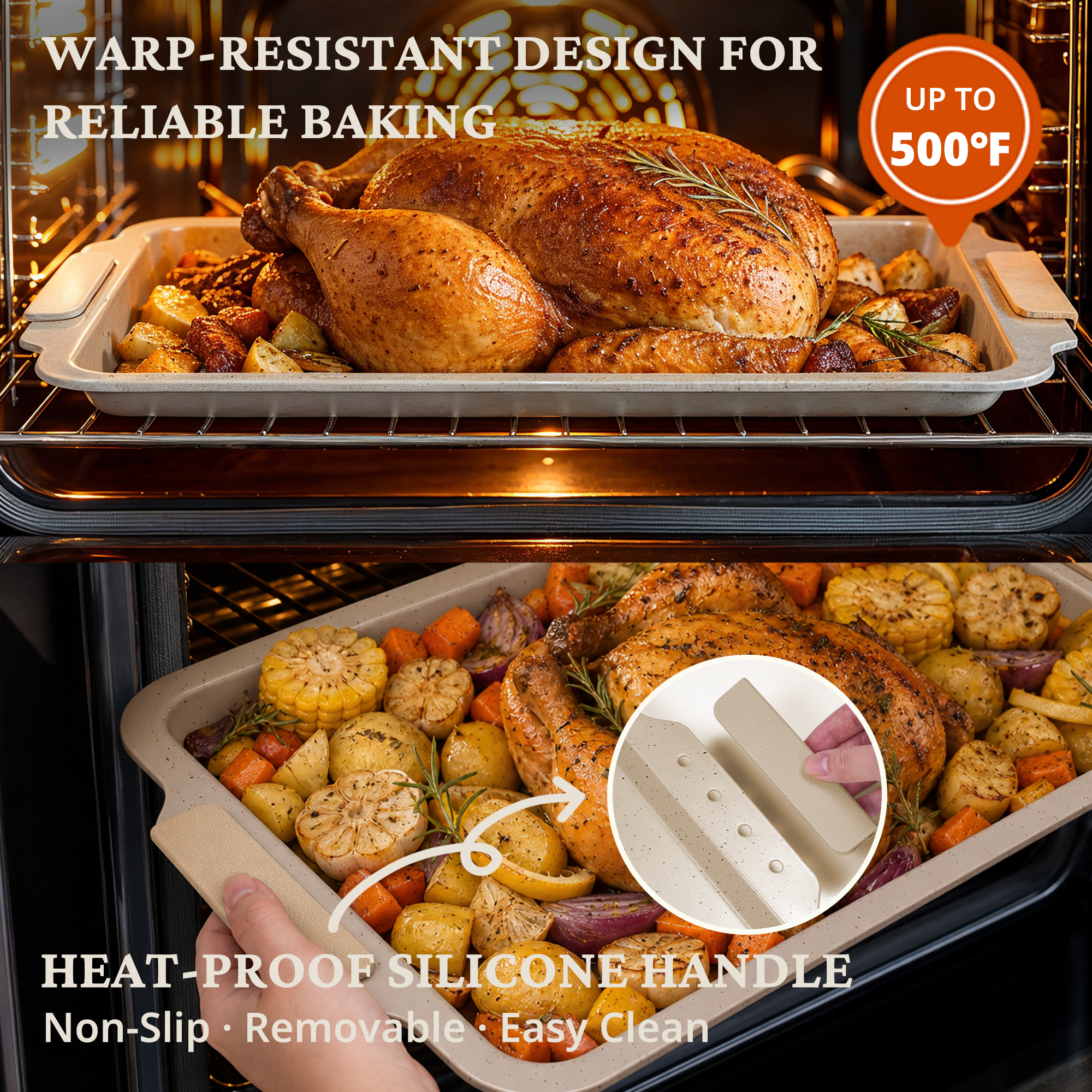 Ceramic Nonstick Aluminized Steel Bakeware Set (21-Piece)