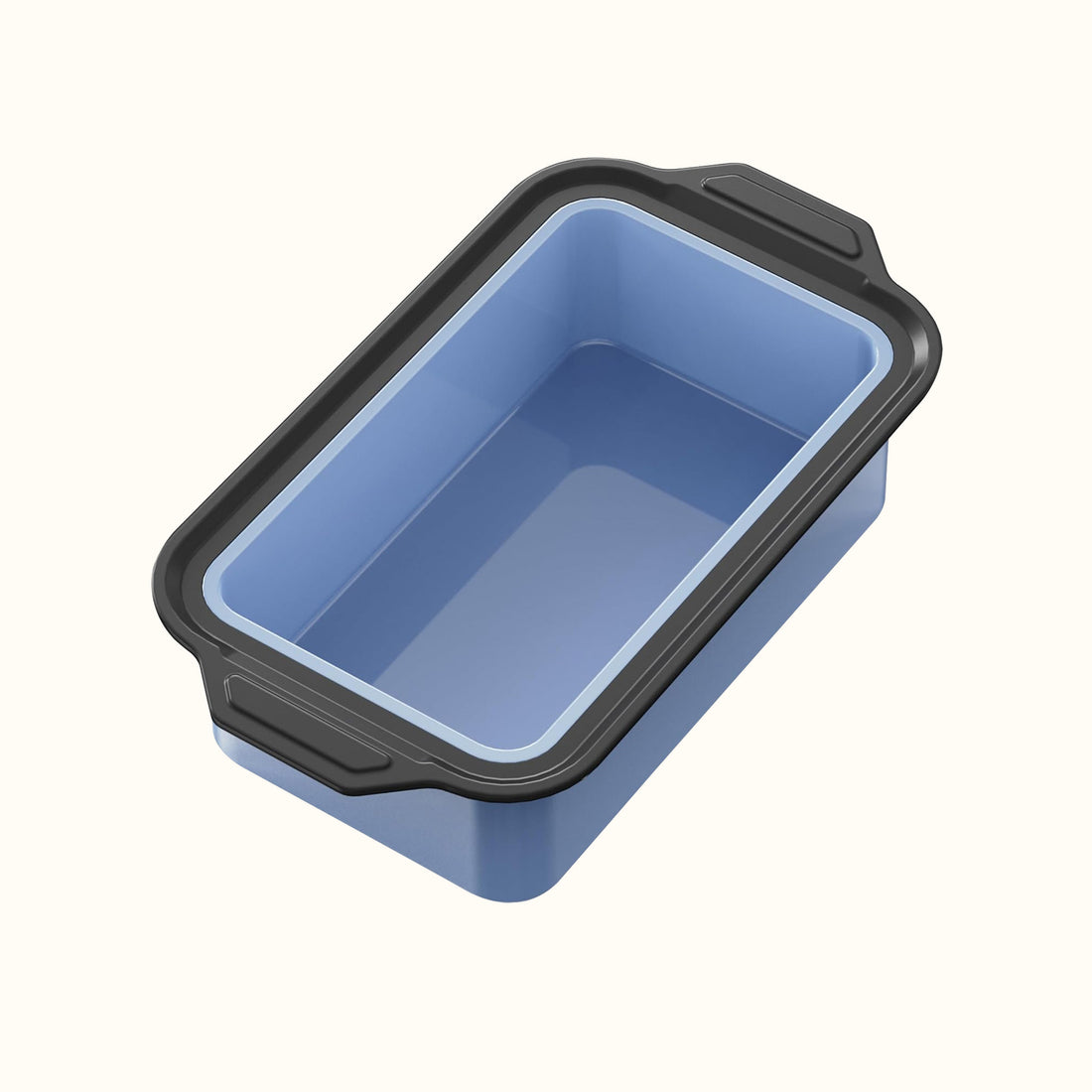 9x5 Inch Nonstick Silicone Bread Loaf Pan – Blue, Heavy Duty Steel Frame