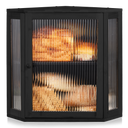 Double Layer Corner Bread Box with Adjustable Partition (Large)