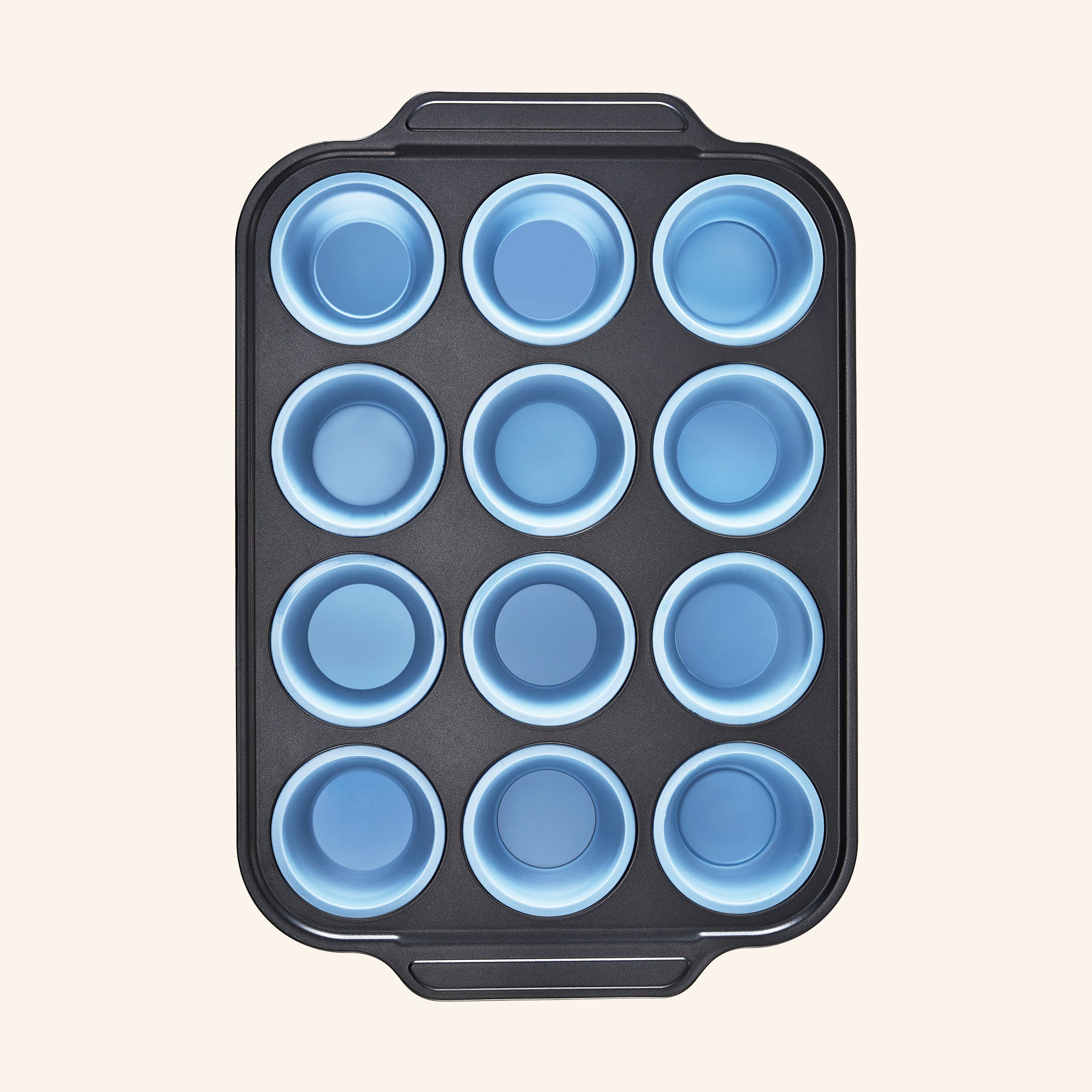blue Carbon Steel Silicone Muffins by HONGBAKE
