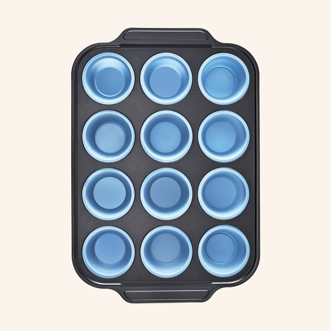 blue Carbon Steel Silicone Muffins by HONGBAKE
