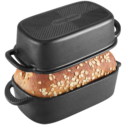 Cast Iron Bread Loaf Pan with Lid (9×5)