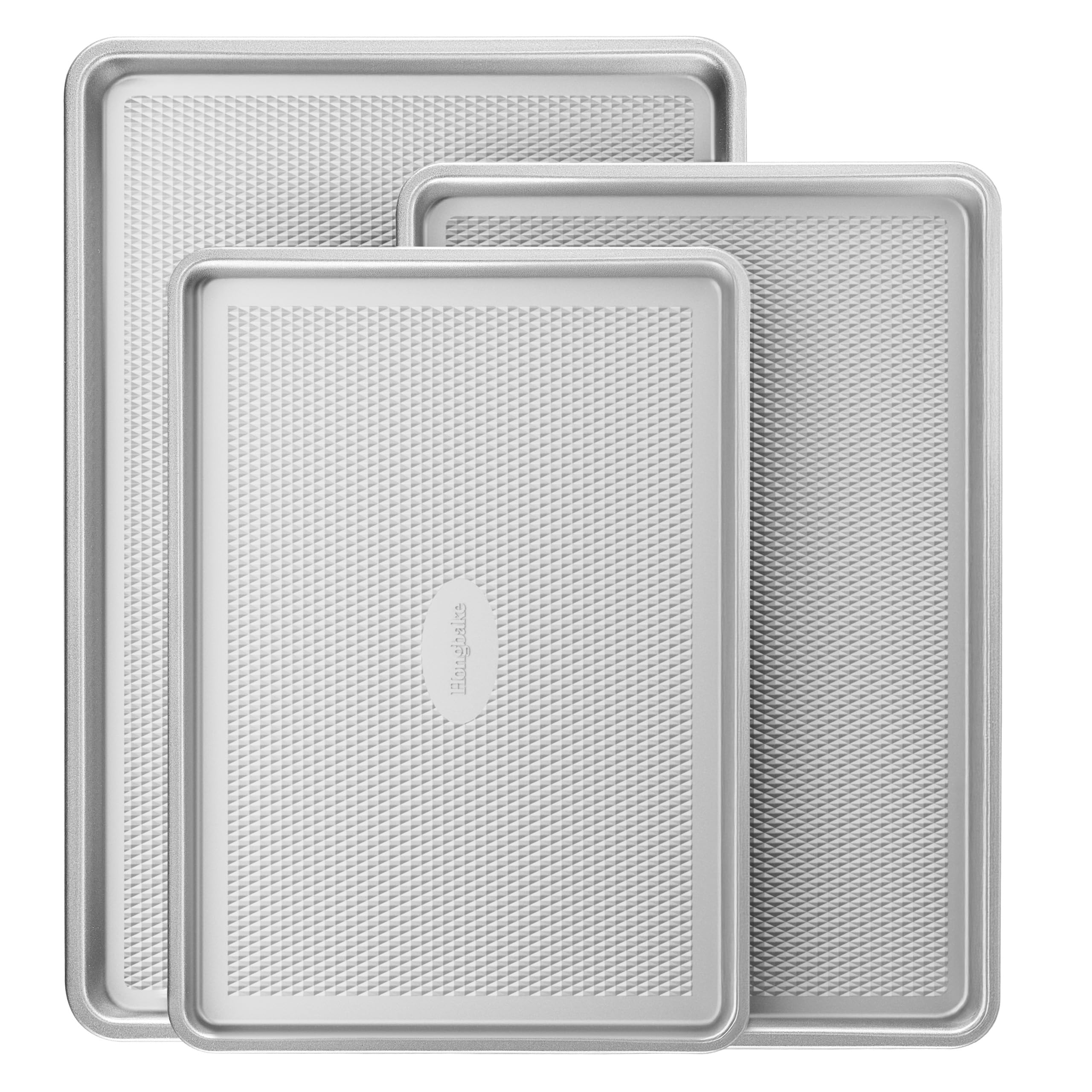 Diamond Texture Aluminized Steel Baking Sheet Set - Thumbnail 2