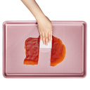 Diamond texture nonstick baking sheet pan set with rim, includes half sheet, jelly roll, and quarter sheet pans